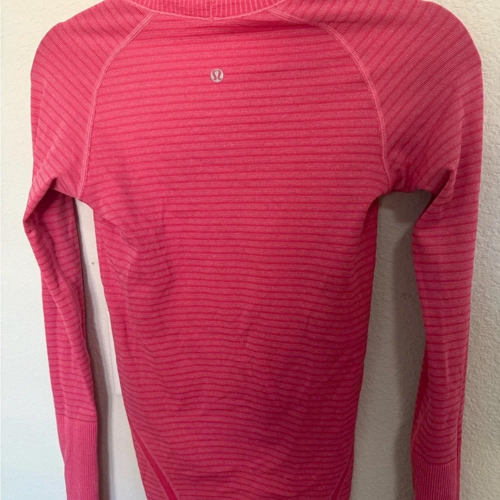 Lululemon Swiftly Tech Long Sleeve Top Rugby Stripe Tonal Heathered Boom Juice 4